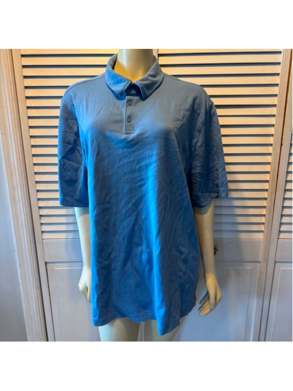 Men's FREE ASSEMBLY Blue Polo Shirt 3XL